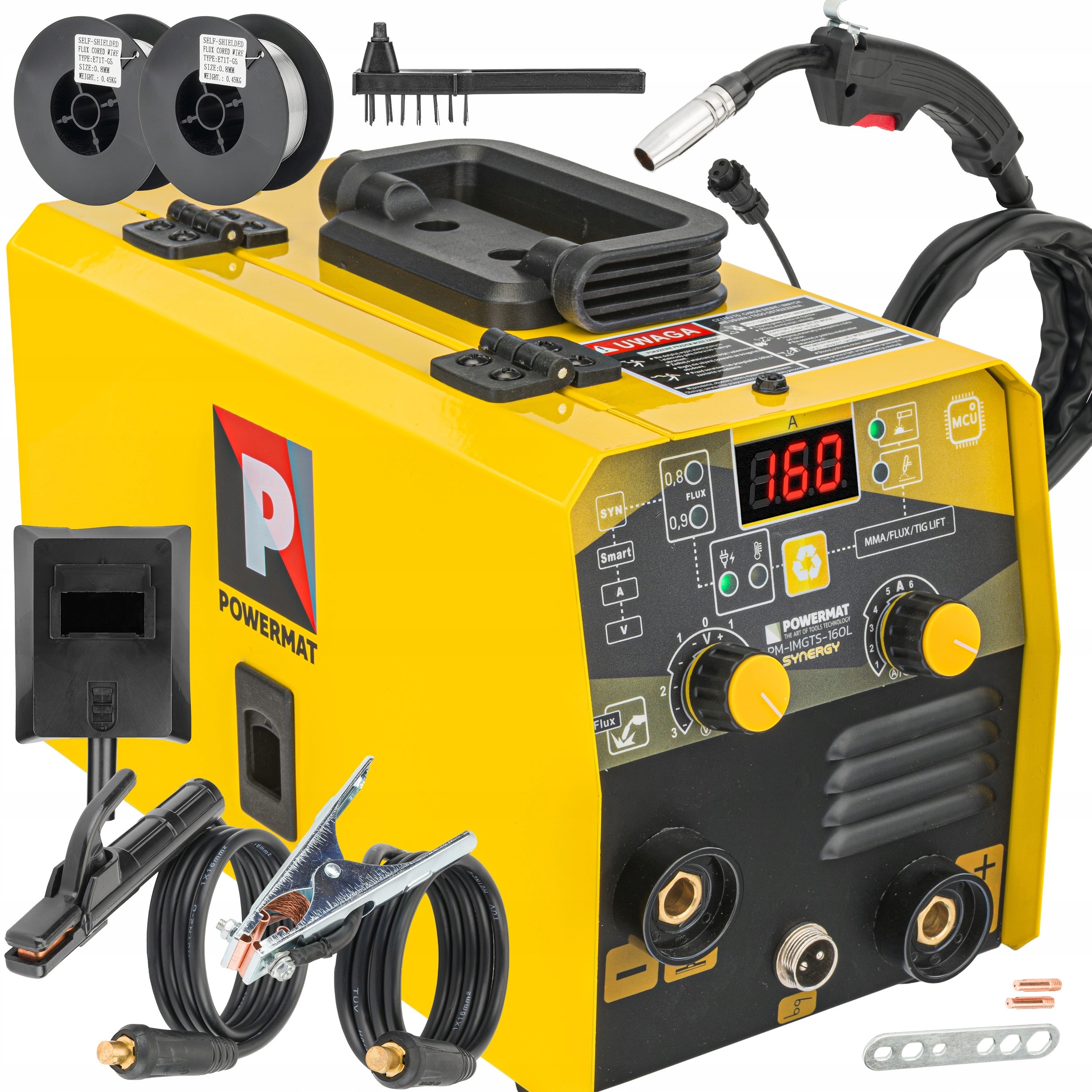 Spawarka Inwerterowa Migomat Mig Mag Mma Flux Tig Lift 160A Synergia 2XDRUT