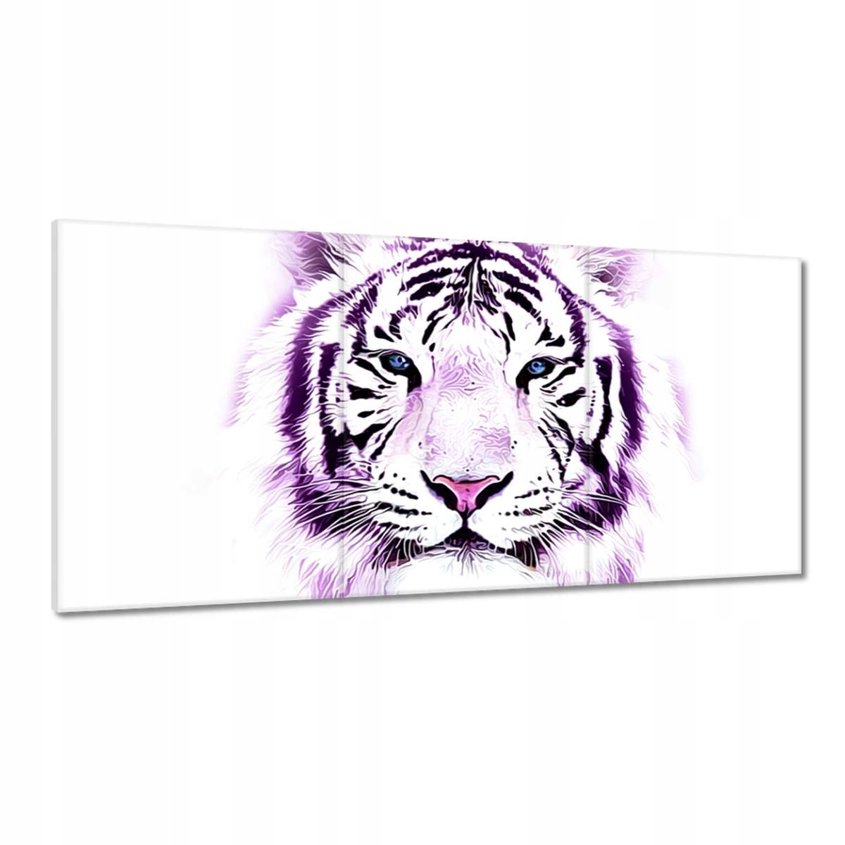 Obrazy 180x90 Jemná grafika Tigra na bielom pozadí Tiger