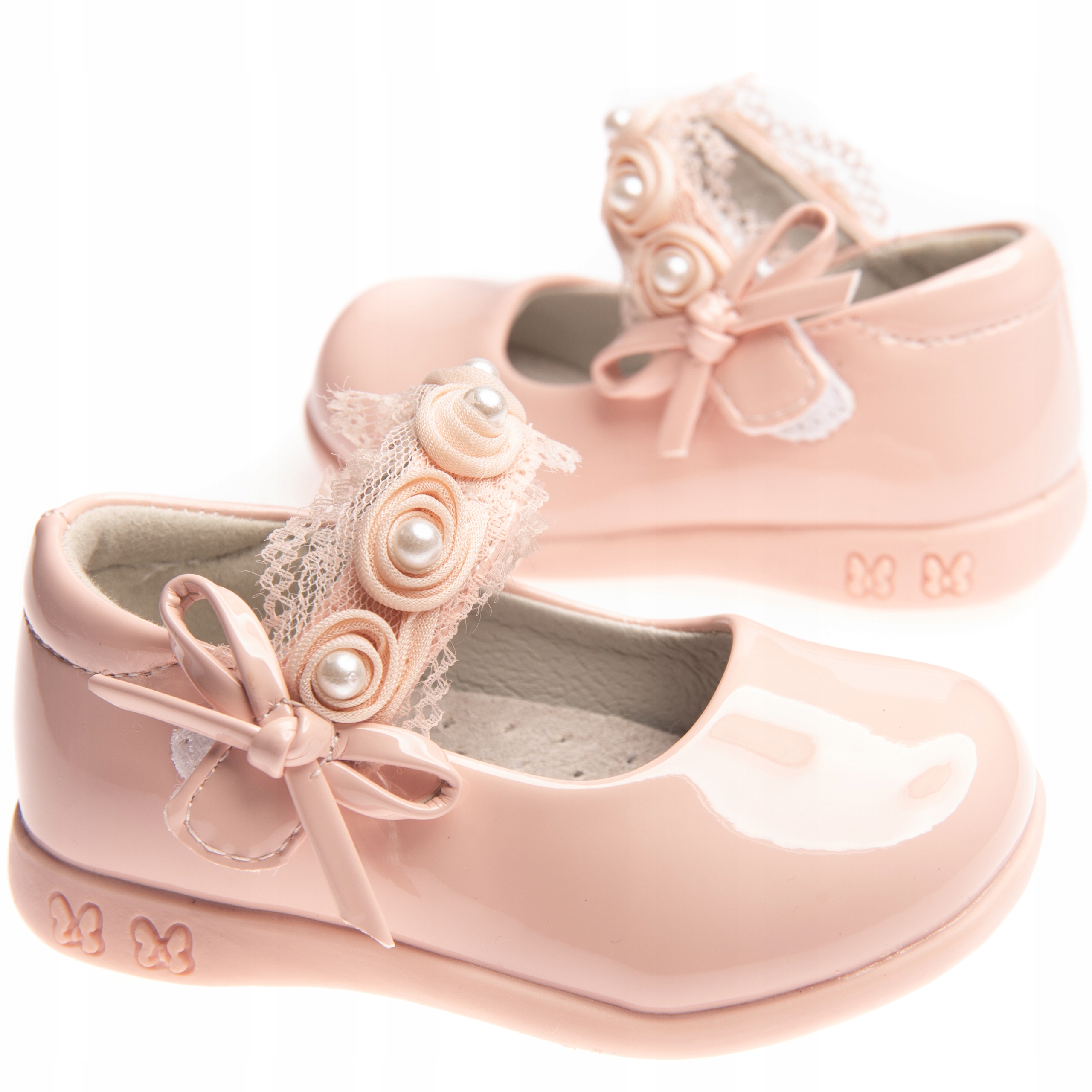 APAWWA ТУФЛИ БАЛЕТКИ ДЕТСКИЕ РОЗОВЫЕ RO.25