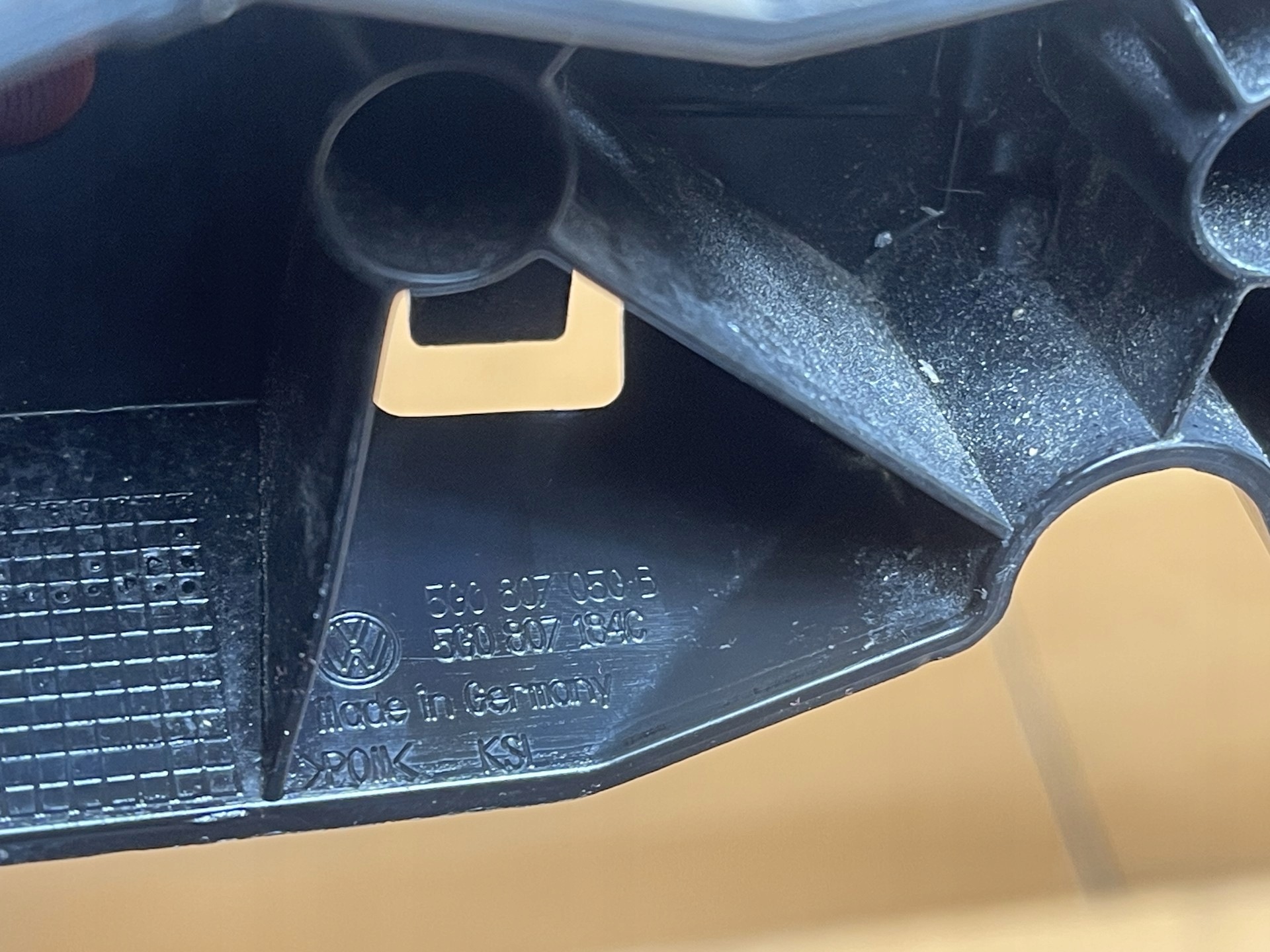 VW GOLF VII 5G LIFT 2017- support holder of a bumper right front 5G0807184C