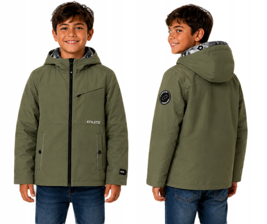 Kurtka chłopięca dwustronna przejściowa softshell, rozm. 122/128 (8)