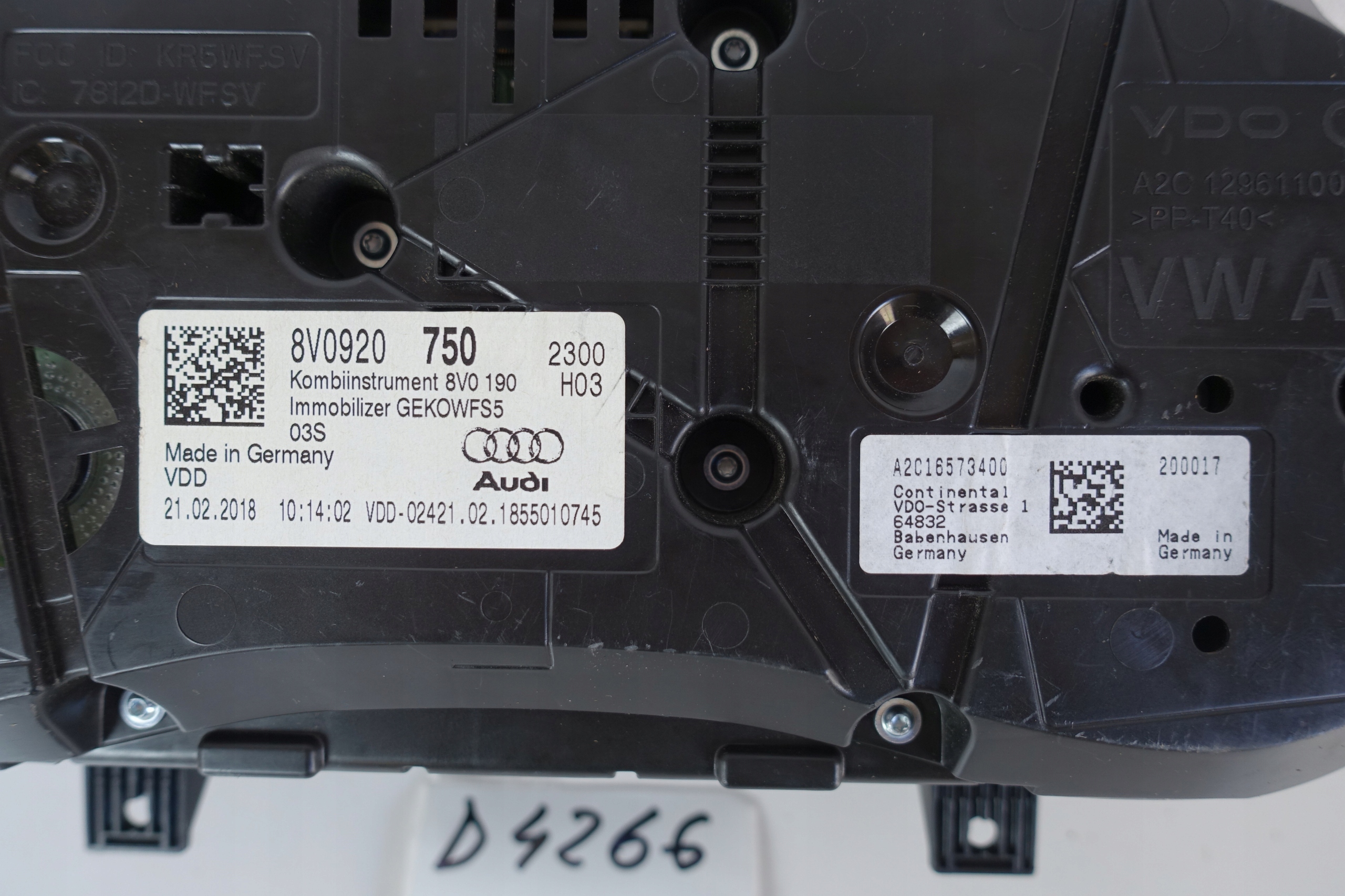 dials dials AUDI A3 8V LIFT 8v0920750 0KM