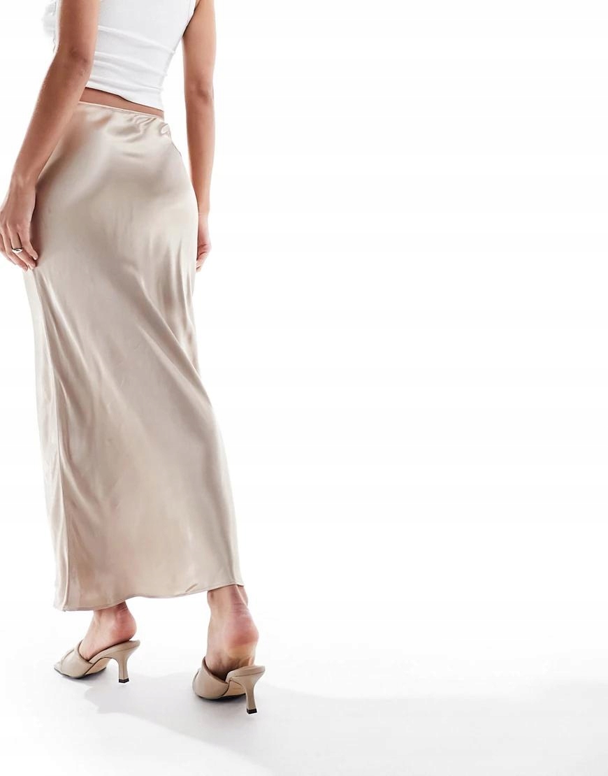 MAXI SPÓDNICA X7S NJ1__XXL RIVER ISLAND SATYNOWA PROSTA