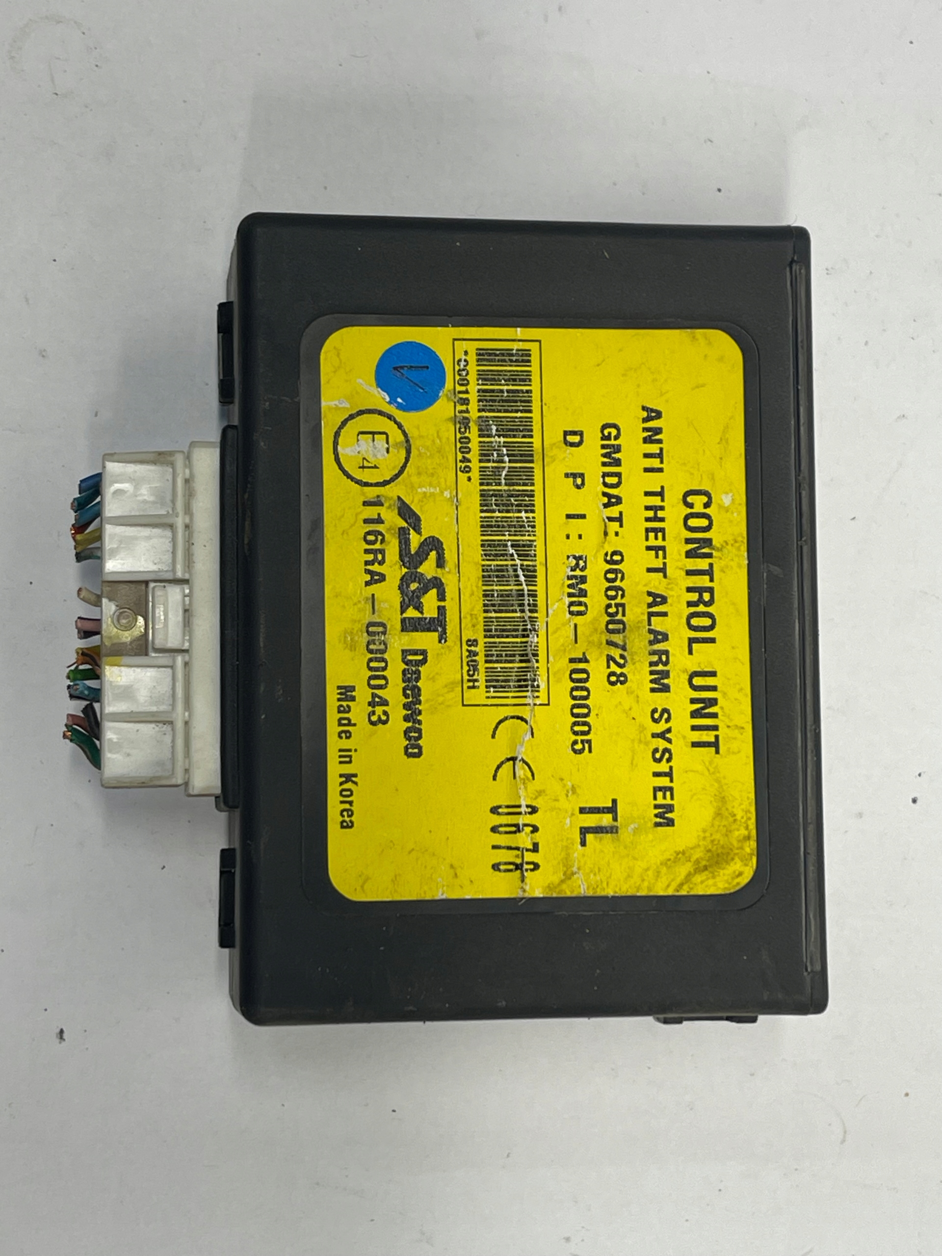 AVEO T250 module control unit 96650728