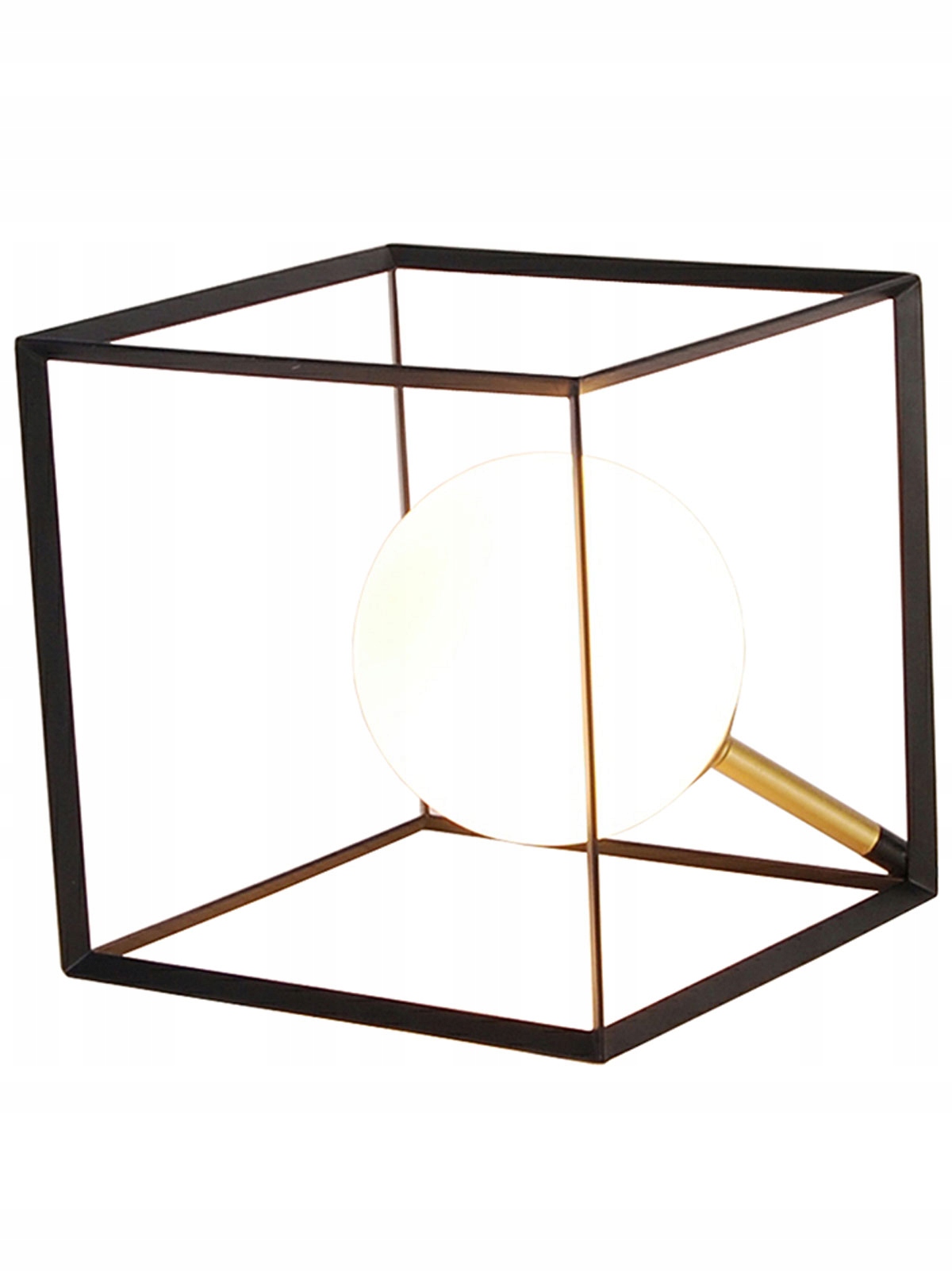 Industriální Stolní lampa se vzorem Kostka