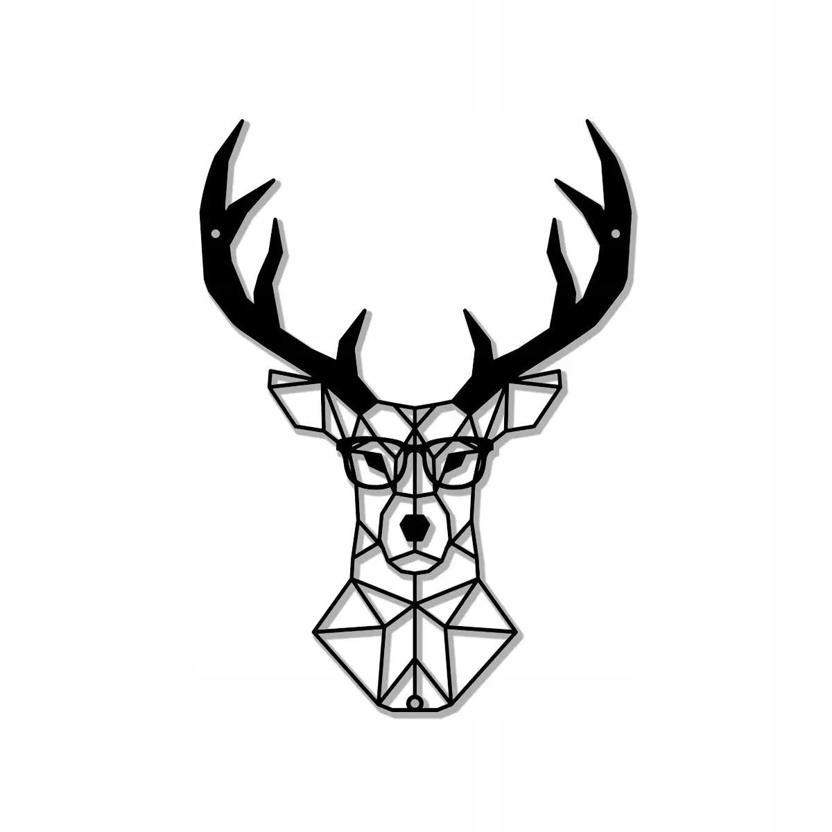 Kovový Oceľový Dekor Geometrický Obraz Jeleň