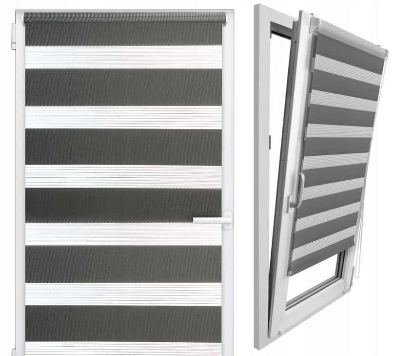 

Roleta dzień noc na wymiar Szybki Montaż 87x150 cm