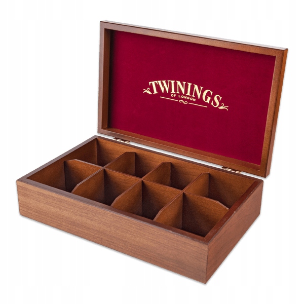 Twinings organizer na herbatę pudełko herbaciarka 8 przegród 29,5x18,5 cm