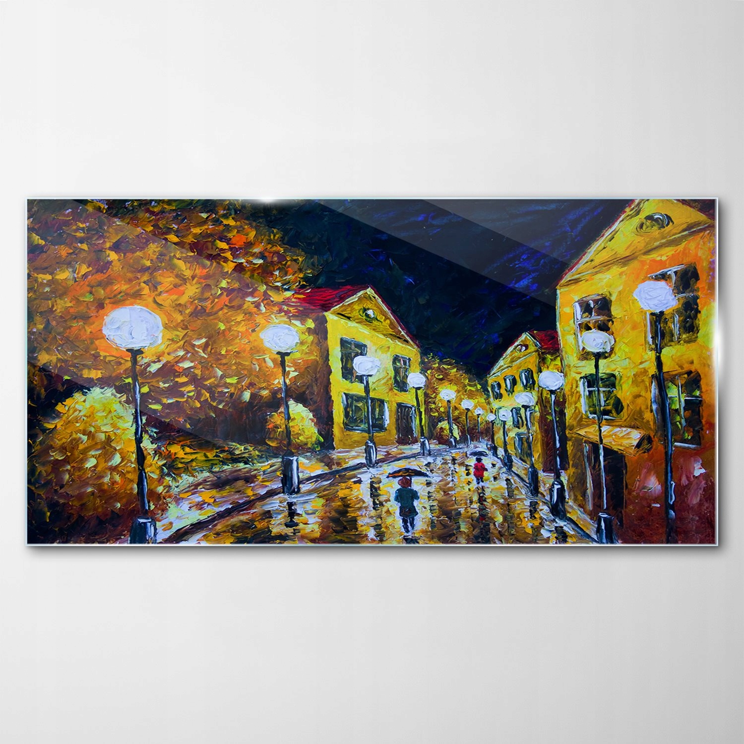 

Hartowany Obraz Szklany Noc Miasto Francja 120x60