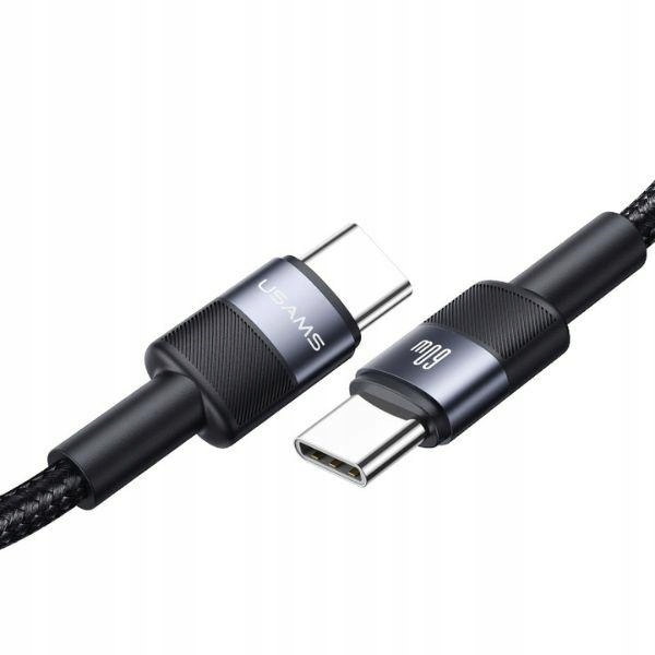 Usams Kabel Usb-c na Usb-c set 30ks 60W 1,2m opletený
