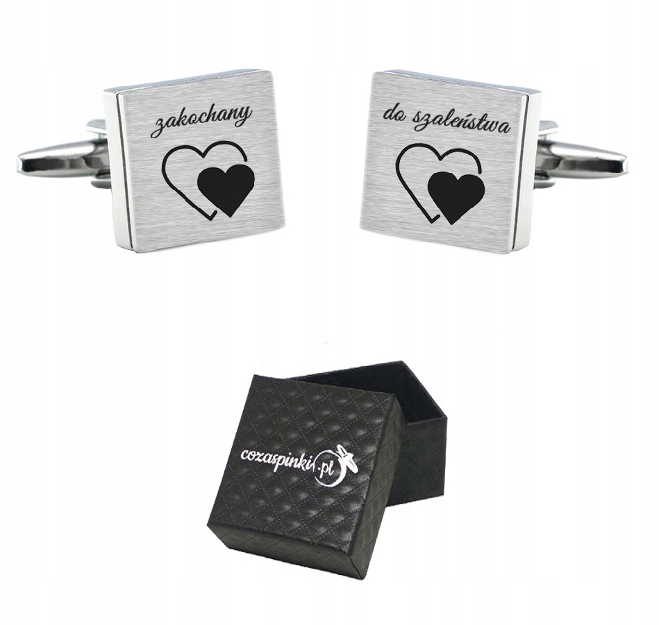 

Spinki do mankietów Zakochany Do Szaleństwa ślub