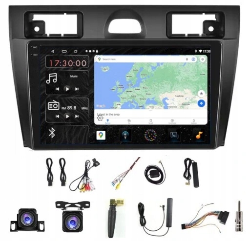Rádio Navigácia Gps Android Auto Ford Fiesta 2002-2008 4GB 64GB Sim