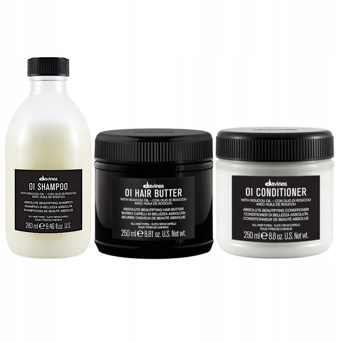 Davines Oi Oil Set Šampon Máslo Kondicionér 780 ML