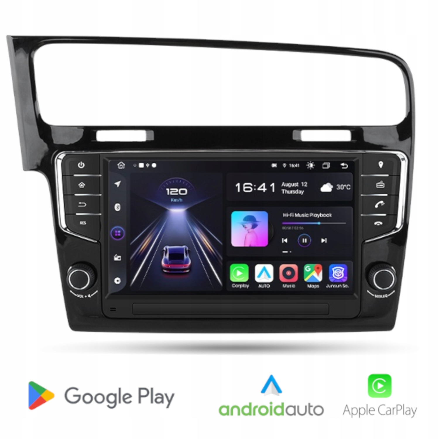 Radio Android do Volkswagen Golf VII (2013-2017) Carplay Android Auto Wi-Fi