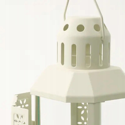 PIĘKNY LAMPION LATARNIA LATARENKA METALOWA RÓŻOWA Marka inna