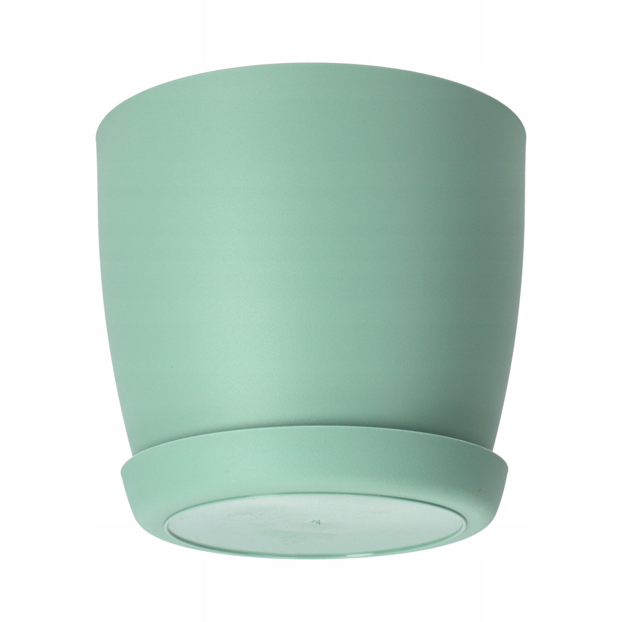 DONICZKA OSŁONKA DONICA 12cm NA KWIATY MATOWA ZIELONA PLASTIKOWA PODSTAWKA Rodzaj doniczka