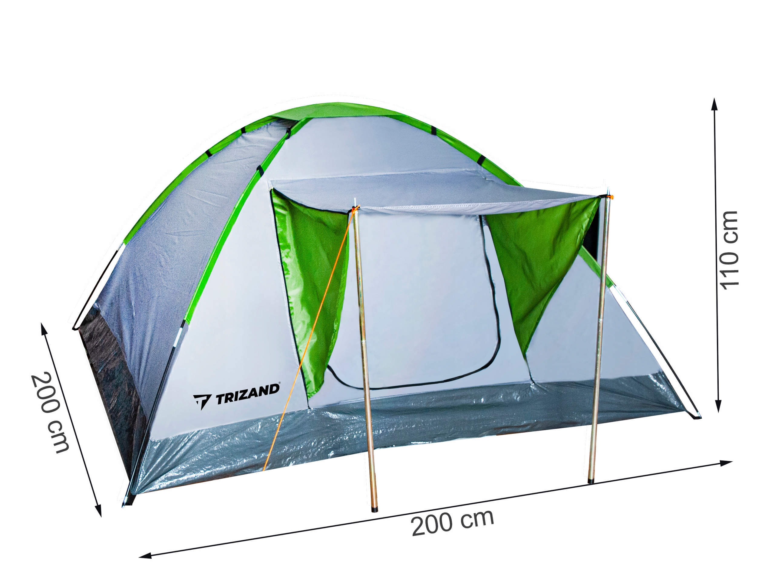 Namiot Turystyczny 4-Osobowy Camping Iglo Daszek Kod producenta 00010120