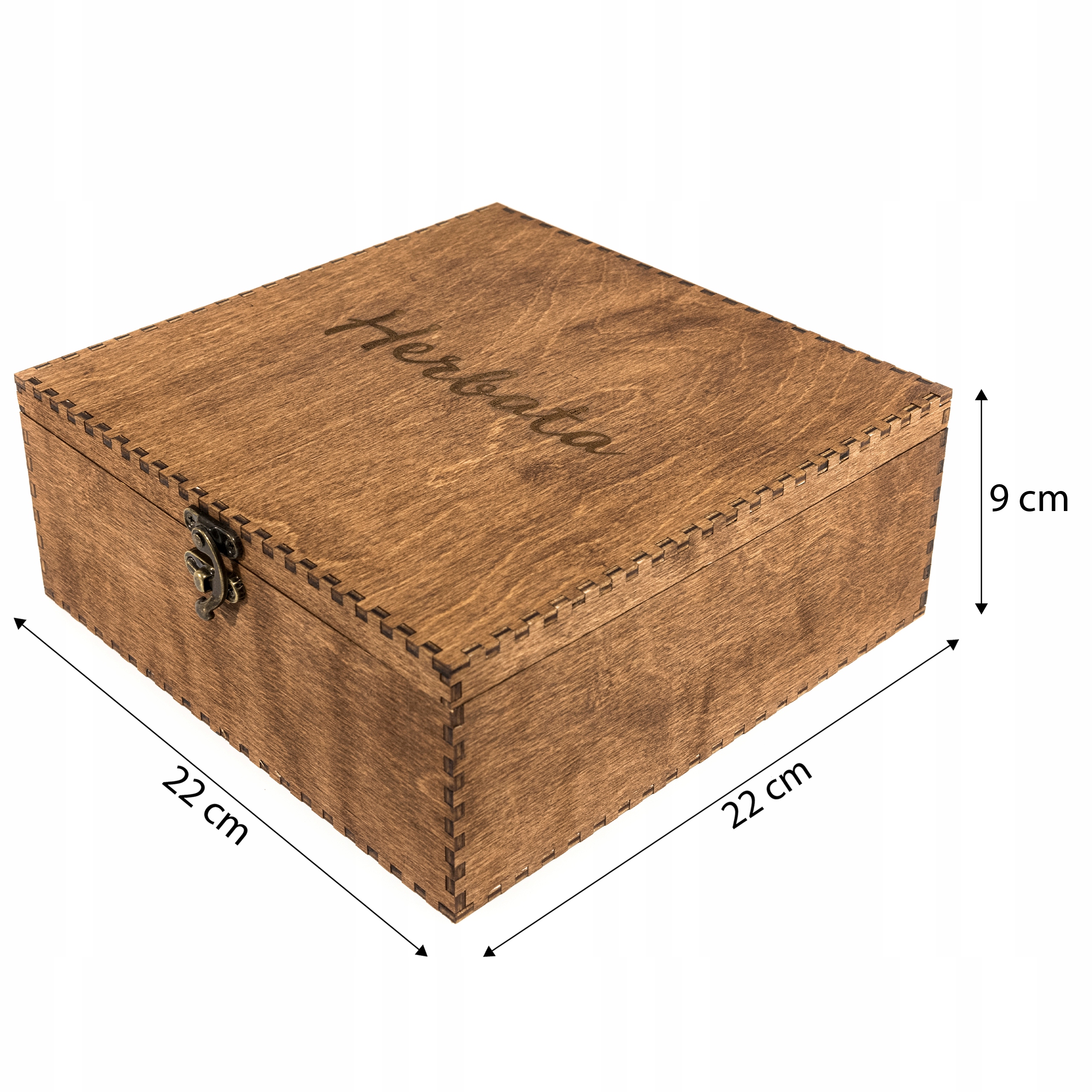 POJEMNIK DREWNIANY NA HERBATĘ teak 9 przegród Materiał wykonania drewno