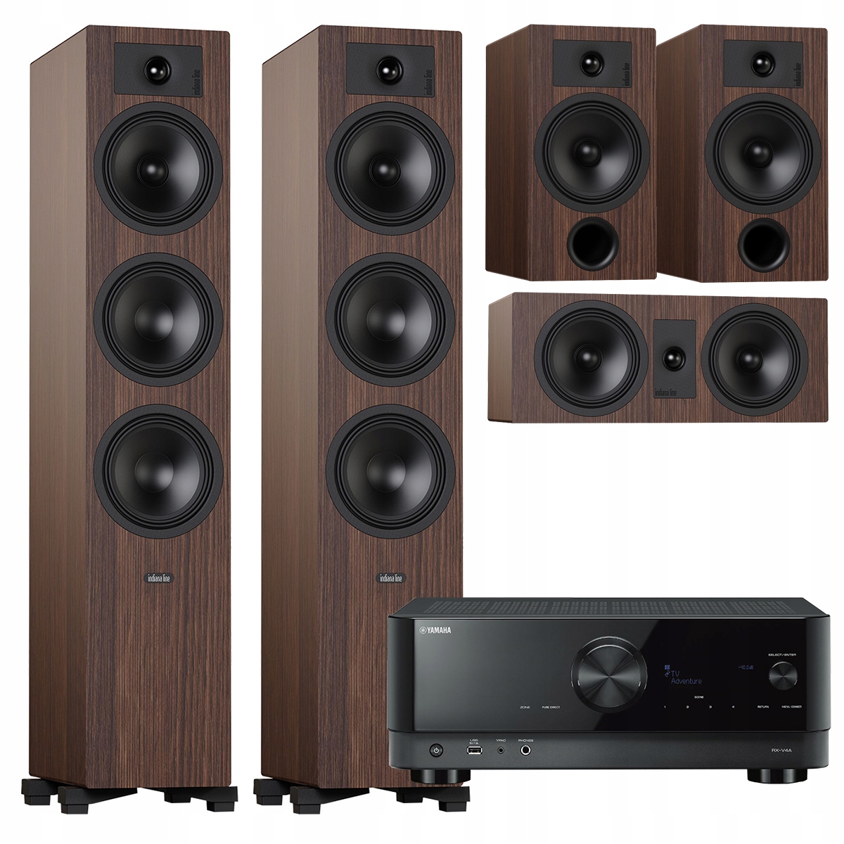 Indiana Line Tesi 6 3 7 Sada Reproduktorov Domáceho Kina Yamaha RX-V4A