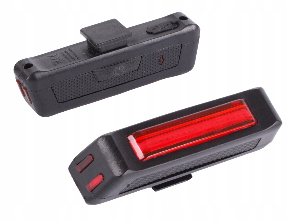 LAMPKA ROWEROWA TYLNA ŚWIATŁO LED ŁADOWANA USB POD SIODEŁKO TYŁ DO ROWERU Kolor dominujący czarny