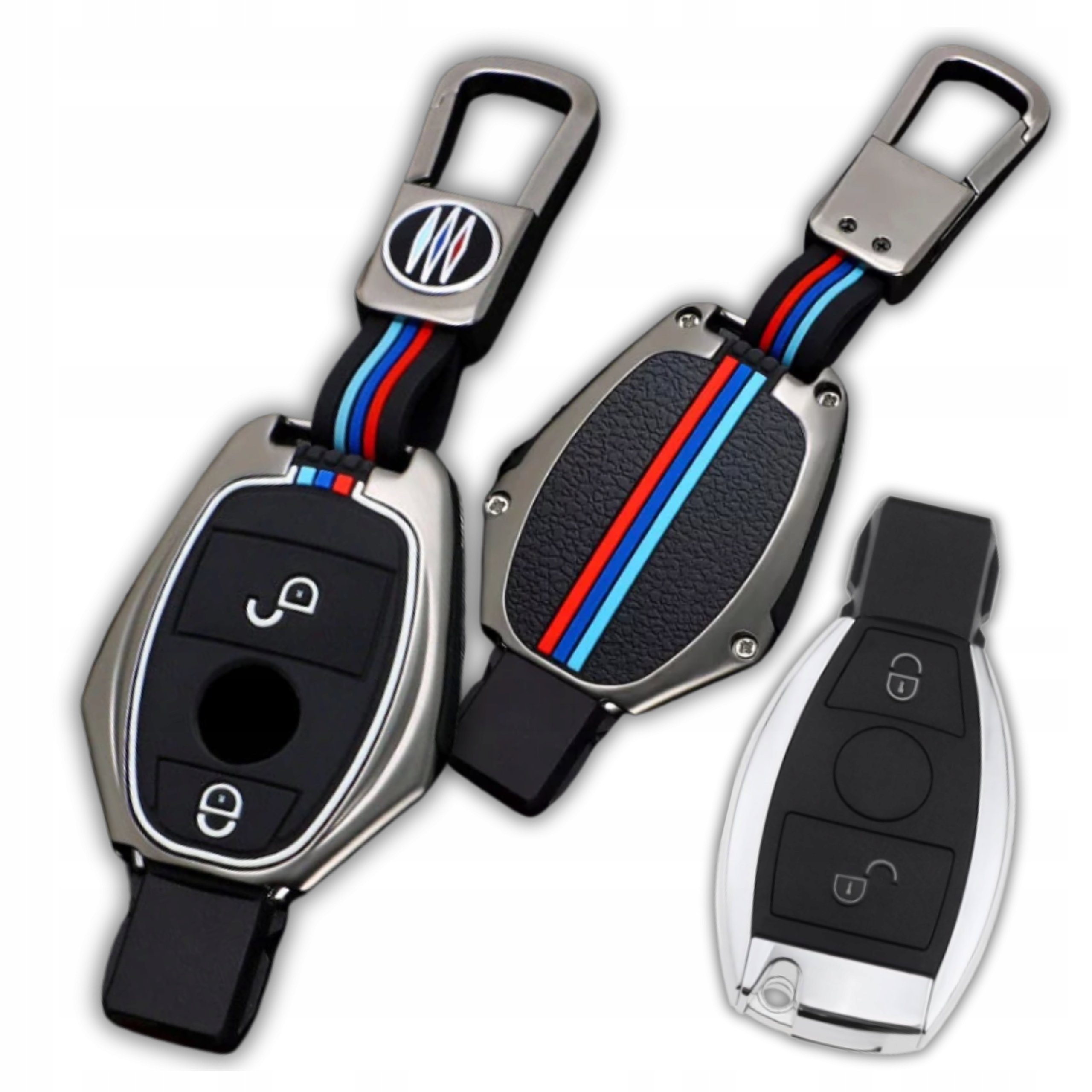 Etui Na Kluczyk Mercedes Z Brelokiem 2 Guziki Cls Clk Rybka W219 W205 W204