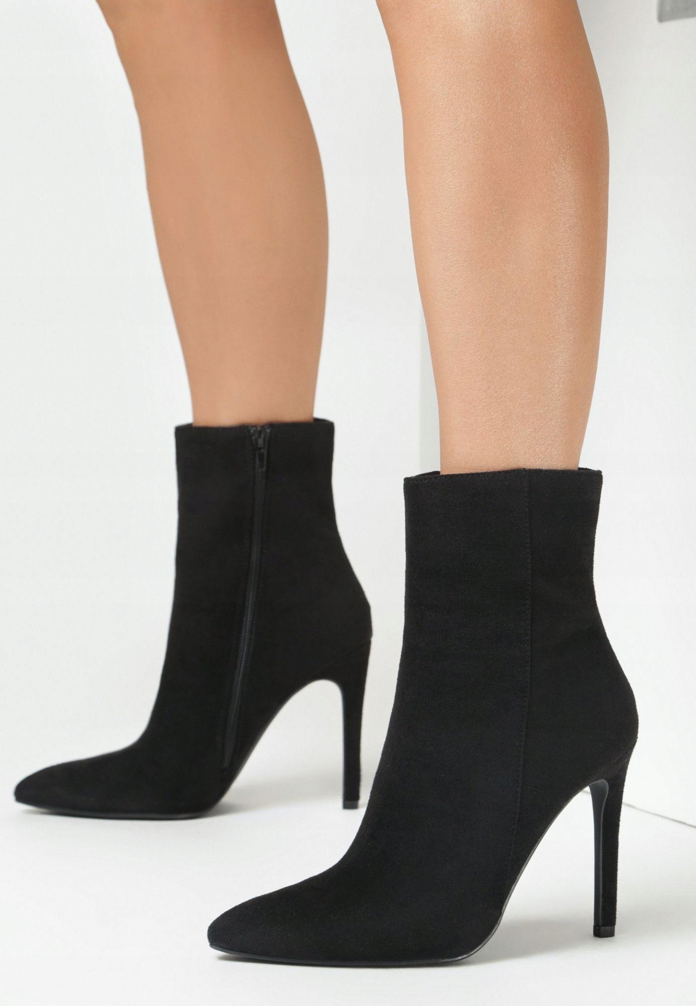 Born2Be Czarne Botki damskie 41 Ekozamsz