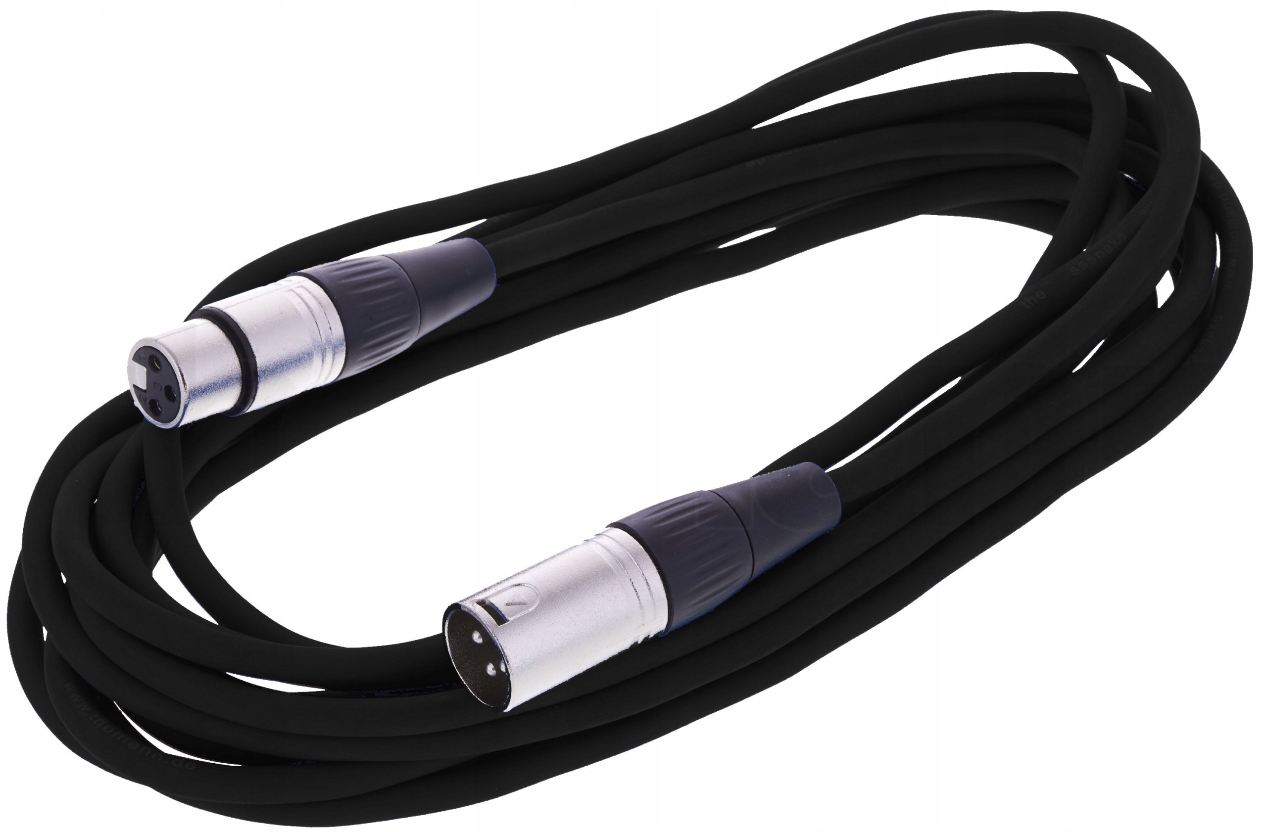 Kabel przewód mikrofonowy XLR XLR 6 m 0,22 mm AWG 24 czarny