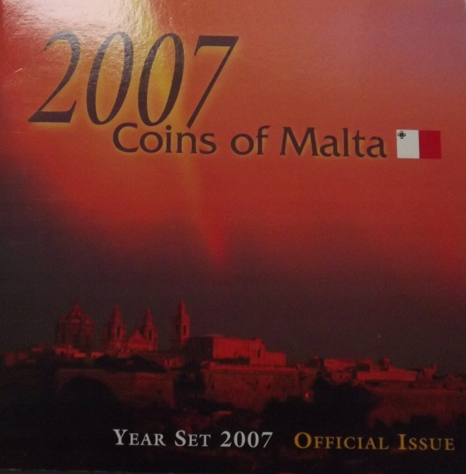 Malta kompletny rok 2007 CENTRAL BANK OF MALTA , 8 x UNC