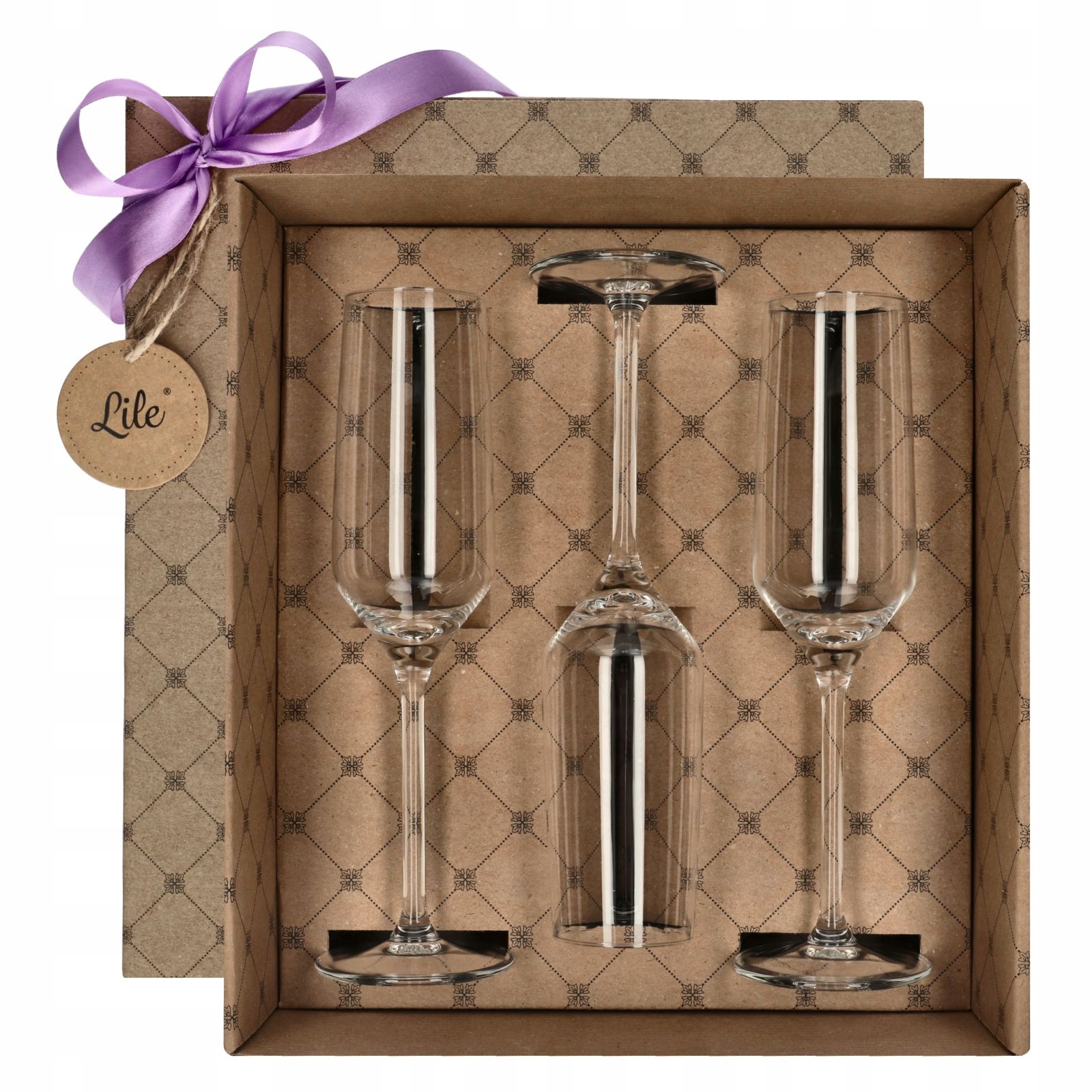 

Kieliszki do szampana kryształowe zestaw 6 sztuk