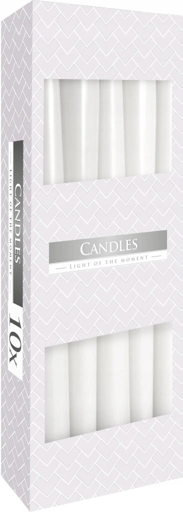 

Świece Bispol stołowe stożkowe Białe 10 szt.