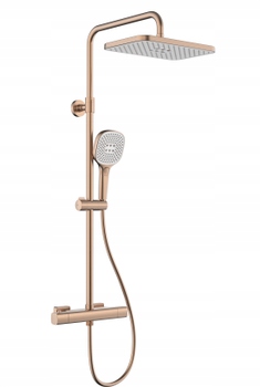 Kfa Dažďová Sprcha S Nástennou Sprchovou Batériou Malaga Brushed Rose Gold Pvd