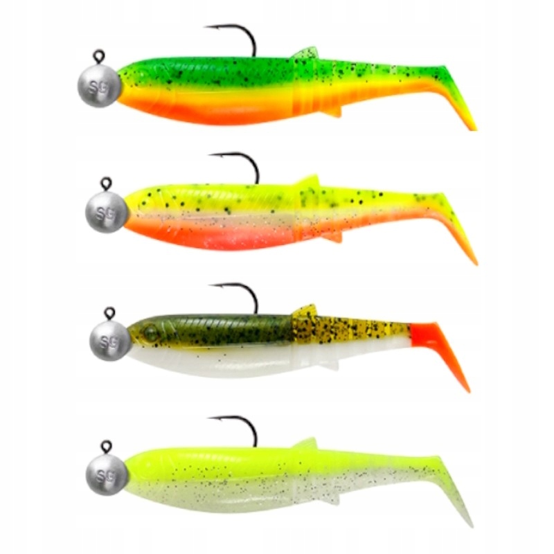 Gumy na szczupaka Cannibal Savage Gear Dark Water Mix 12,5cm 4szt uzbrojone