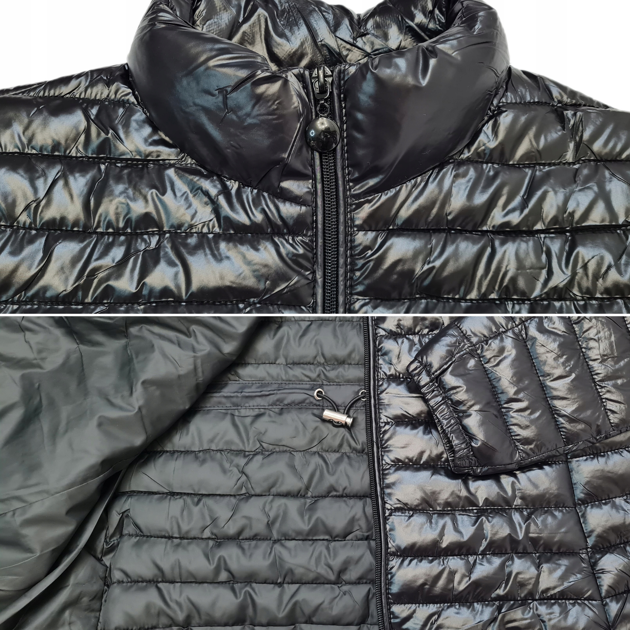 Kurtka Pikowana Damska Klasyczna Modna na wiosnę CZARNA, rozmiary S-XXL Kolor czarny