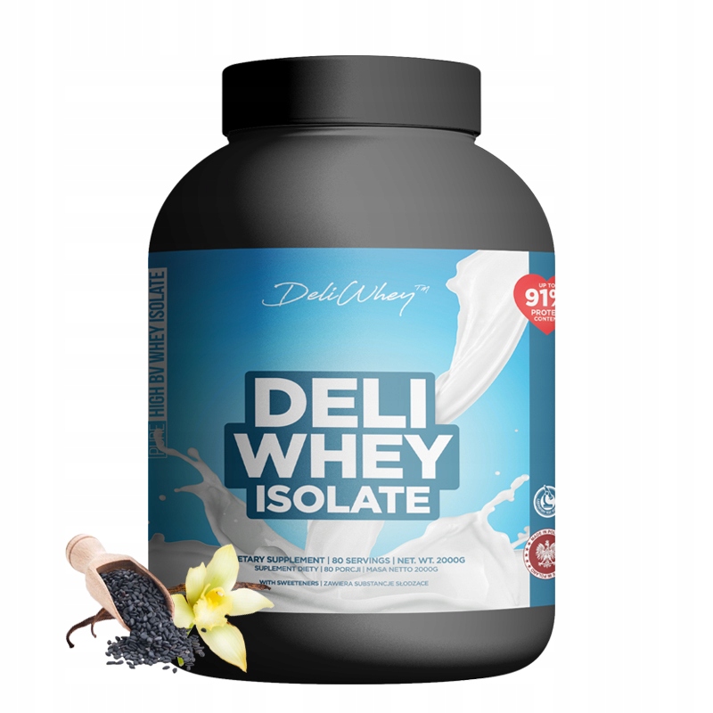 Firesnake Deli Whey Isolate 2000 G Lahodný Izolát Bílkoviny 91% Vanilka-Sezam