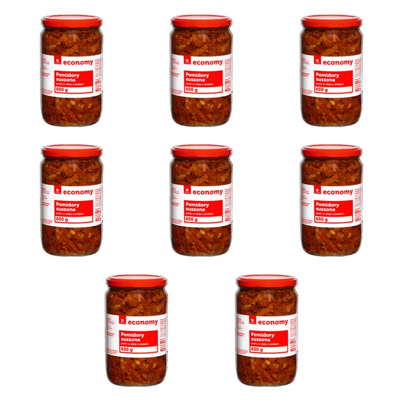 Tge Rajčata sušené proužky v oleji s bylinkami 650 g X8