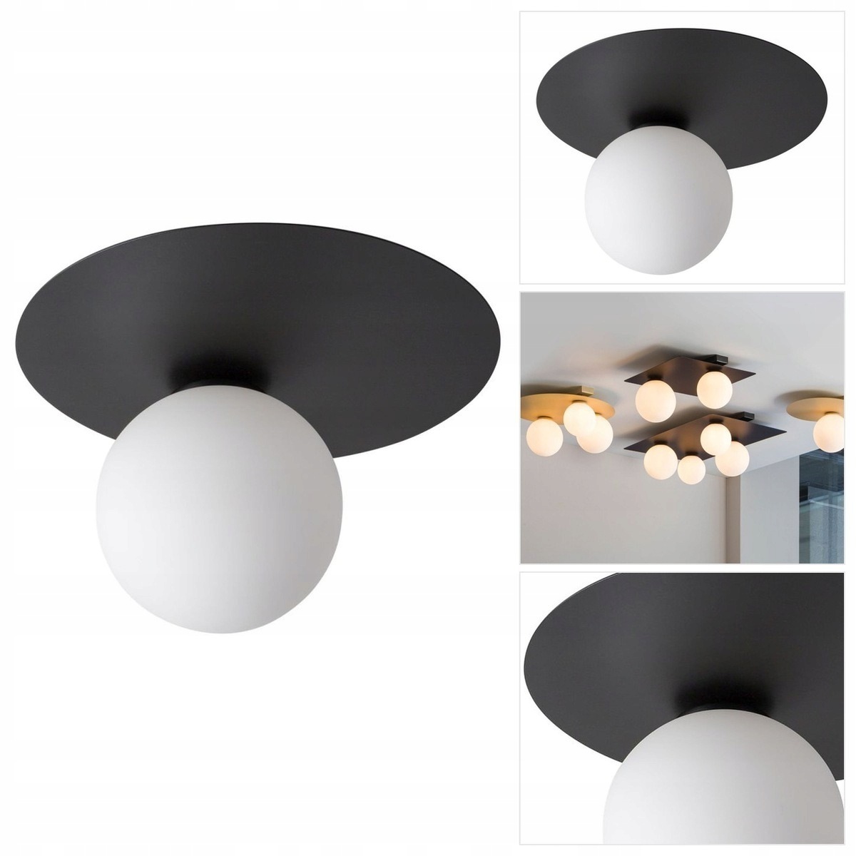 Stropní svítidlo Argon černá, moderní osvětlení pracovny Sigma Lighting