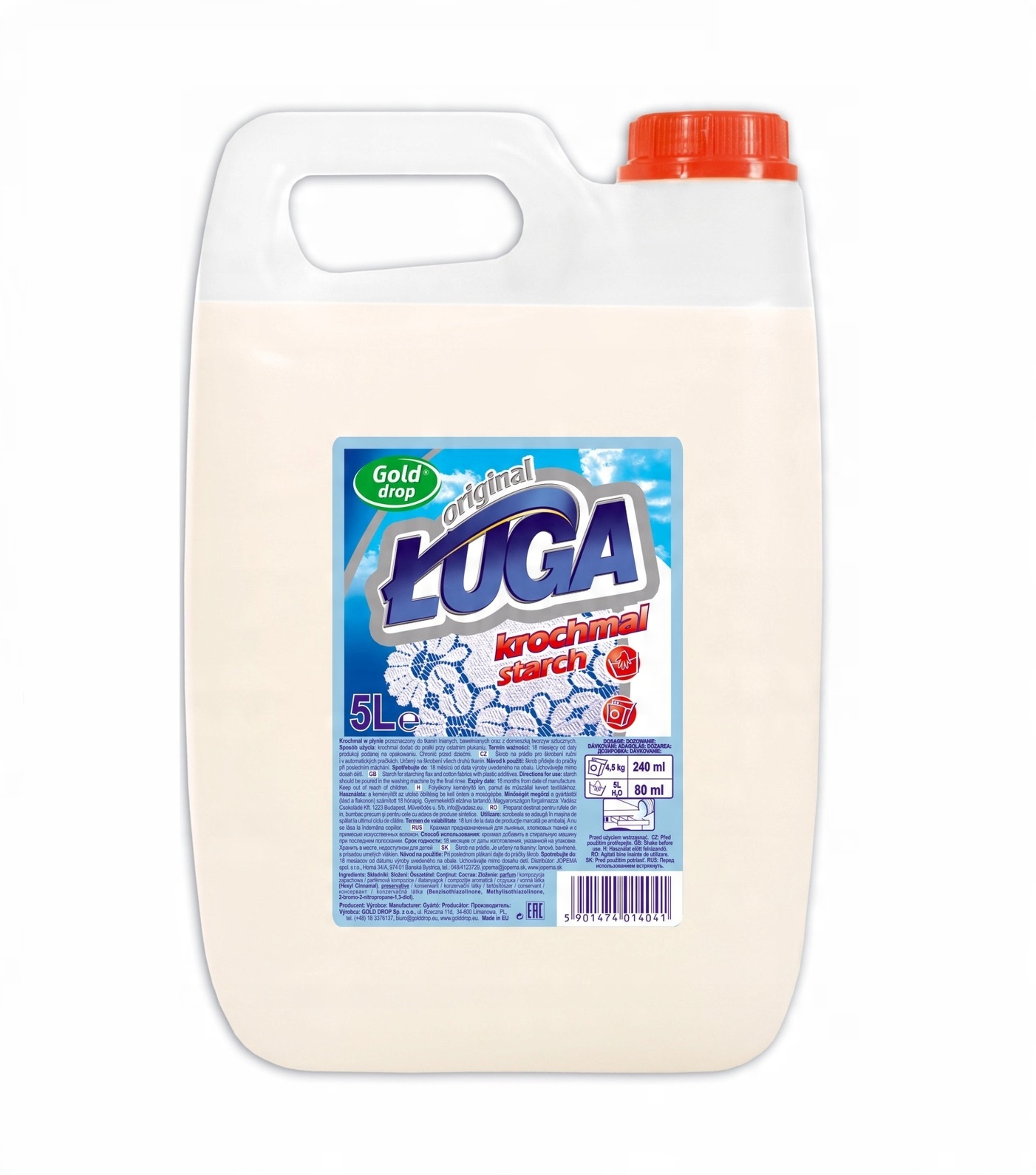 

Krochmal w Płynie do Prania Płukania Pościeli 5l