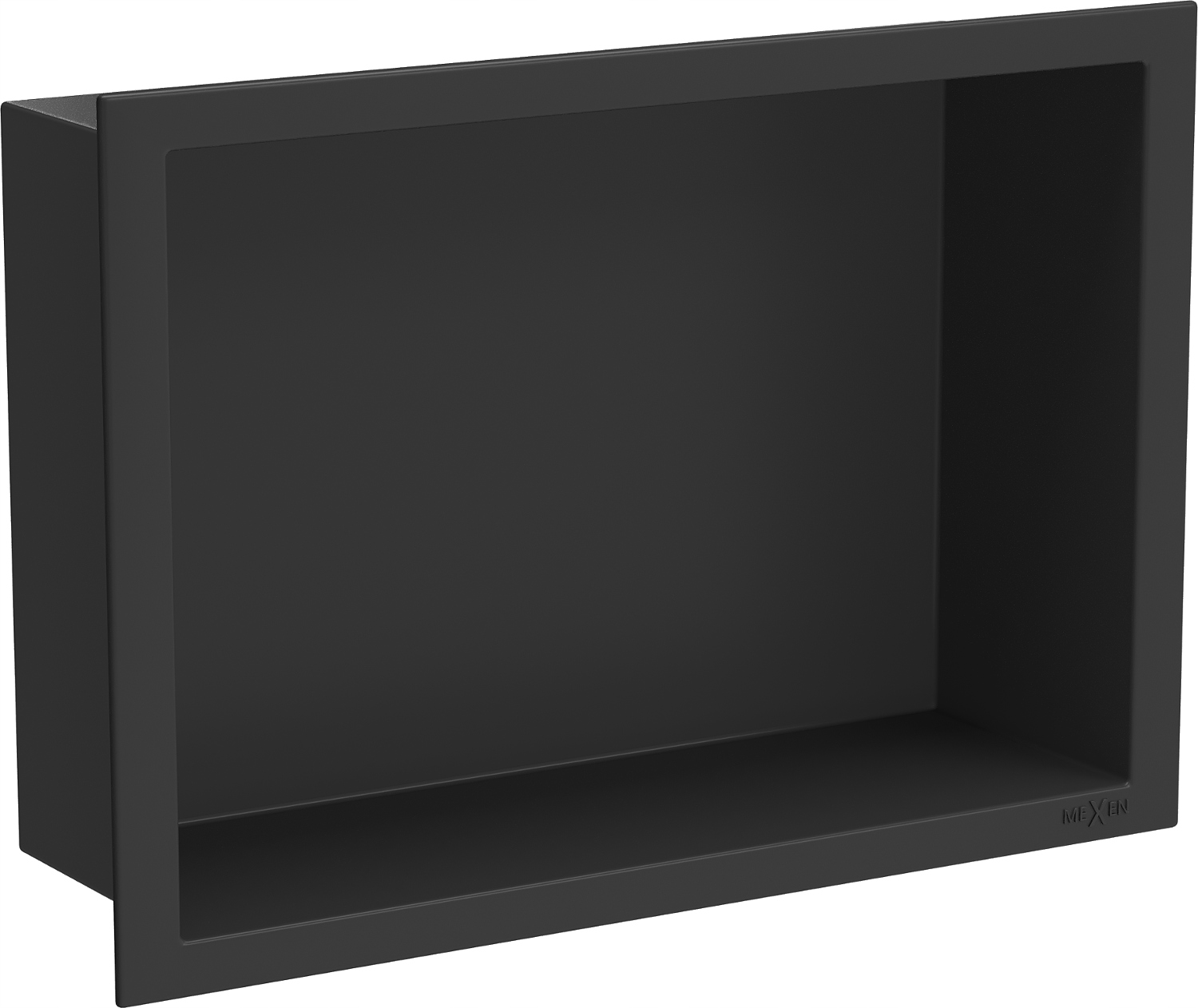 Mexen X-Wall-R zapuštěná polička 30x20cm černá, nerez. ocel