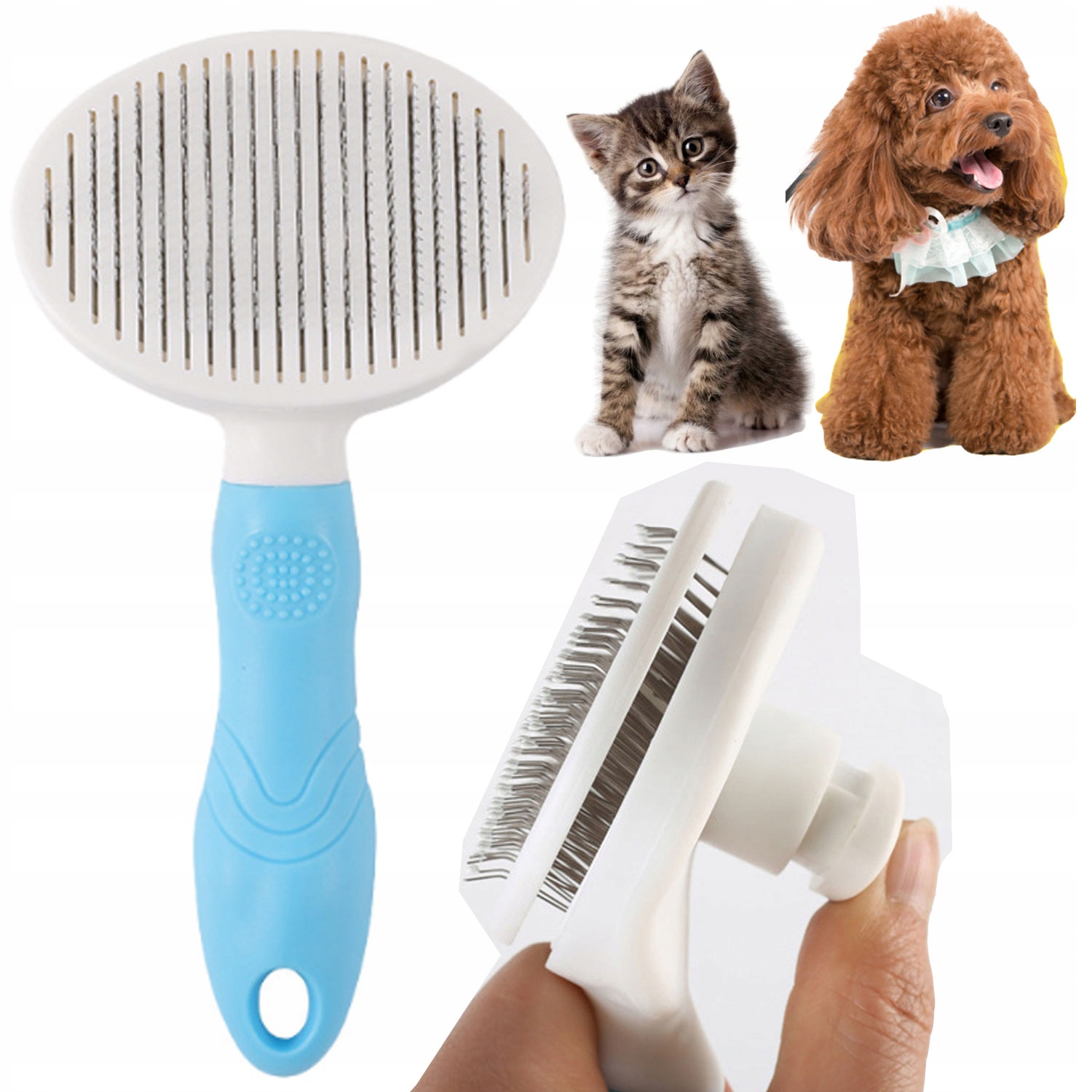 

Szczotka Do Sierści Dla Psa Kota Samoczyszcząca