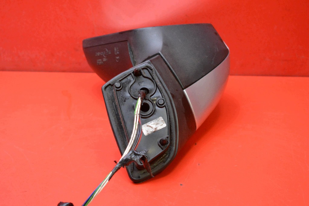 mirror left silver EU 014342 PEUGEOT 207 06-09 5+2 PIN 7 PIN