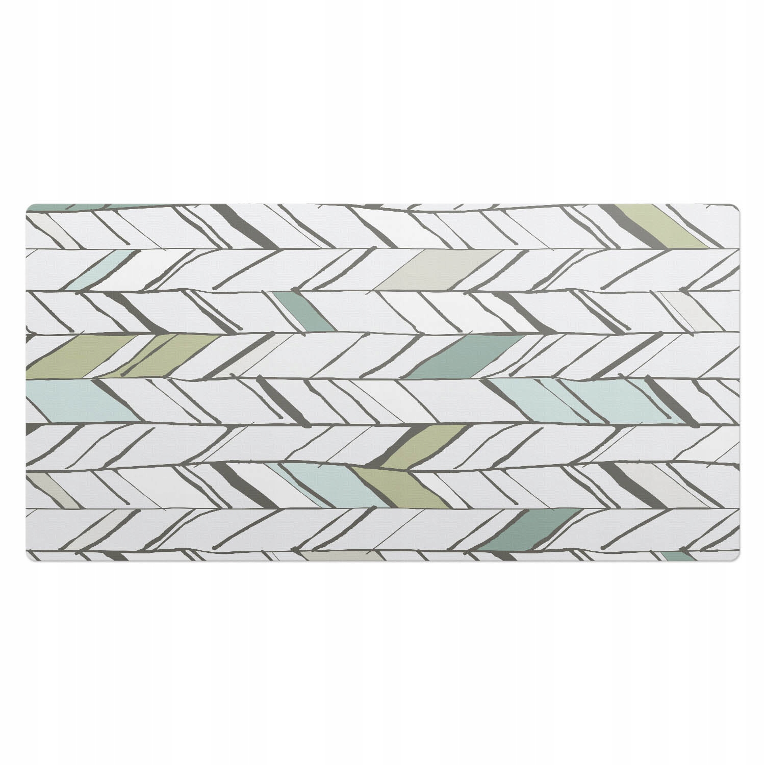 Podložka na psací stůl s krásným potiskem Jedlové listy v harmonii 100 x 50 cm