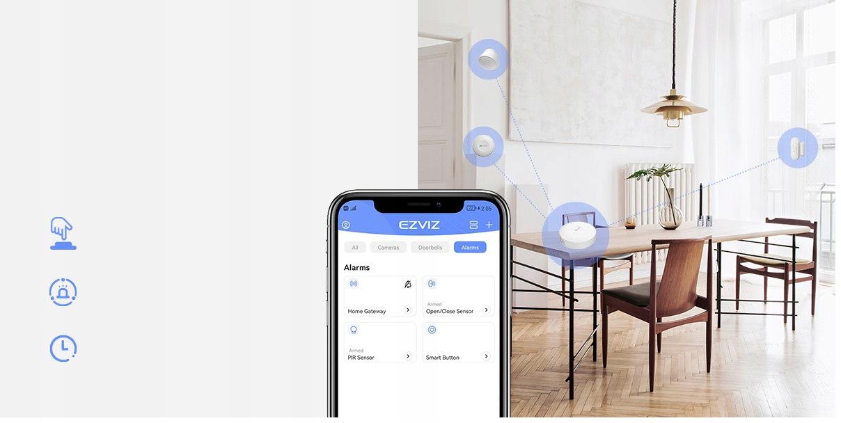 BRAMKA STERUJĄCA ZigBee 3.0 do Smart Home WiFi POWIADOMIENIA APLIKACJA Marka Ezviz
