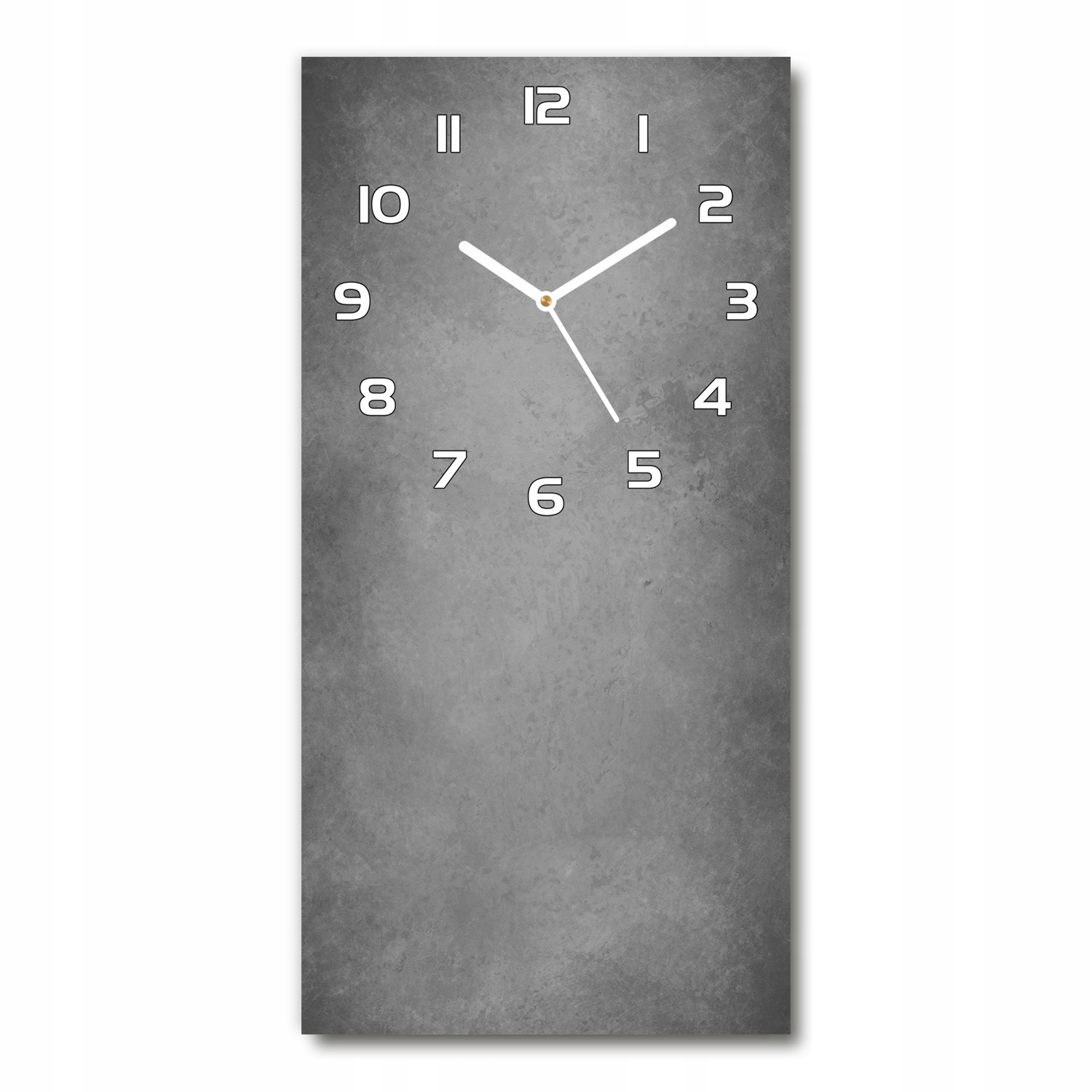 Tichý vertikálny nástenný hodinový stroj Betónové pozadie 30x60 cm