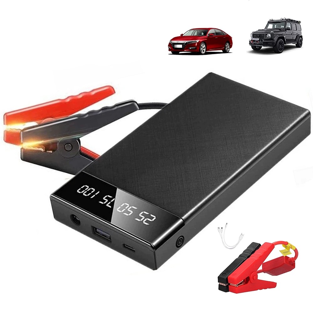 Ultratenký Startér Automobilu Booster Startování Jumpstarter Powerbank 12V