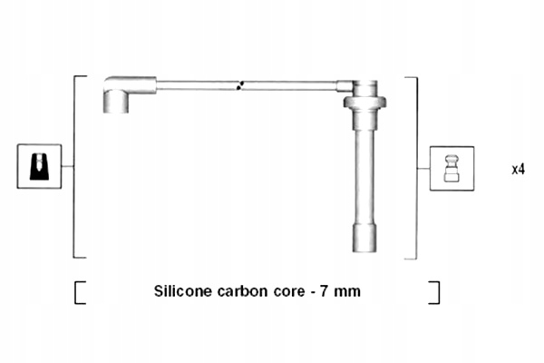 MAGNETI MARELLI ZESTAW PRZEWODÓW ZAPŁONOWYCH HONDA ACCORD V ACCORD VI