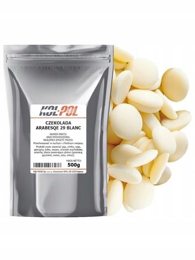 Levně Čokoláda 29% Bílá 500g Pro fondue dezerty, kvalita Kol-Pol