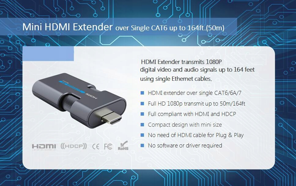 KONWERTER HDMI-LAN SPACETRONIC SPH-HLC6 MINI Marka Spacetronik
