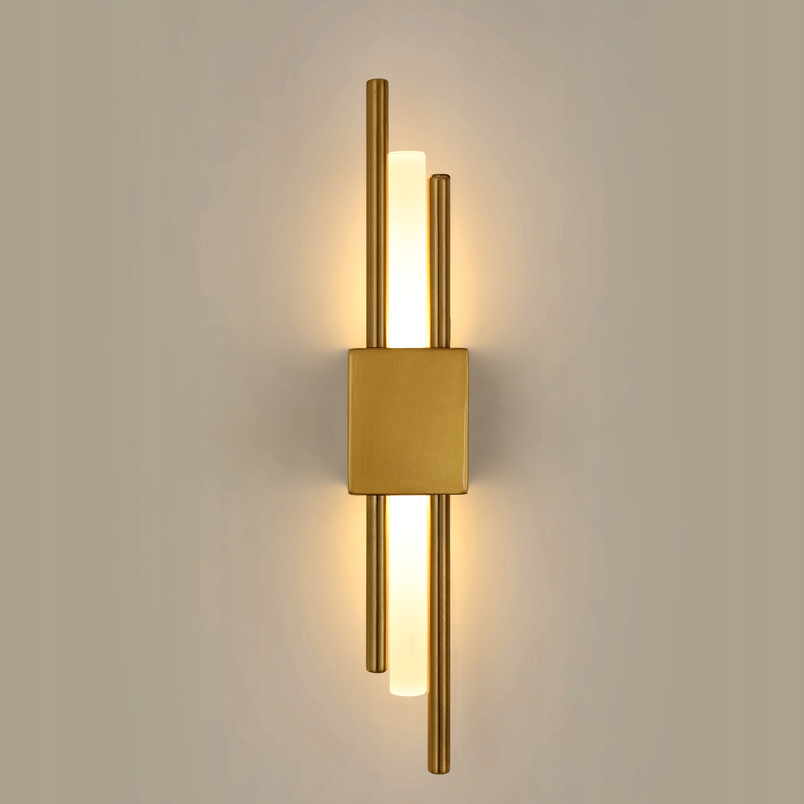 Lampa Ścienna Złota Kinkiet Led Nowoczesny Do Salonu Korytarza 10W 3000K