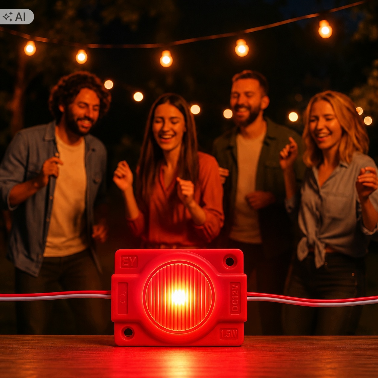 Czerwony moduł LED SMD 12V IP65 do podświetlania mebli i reklam