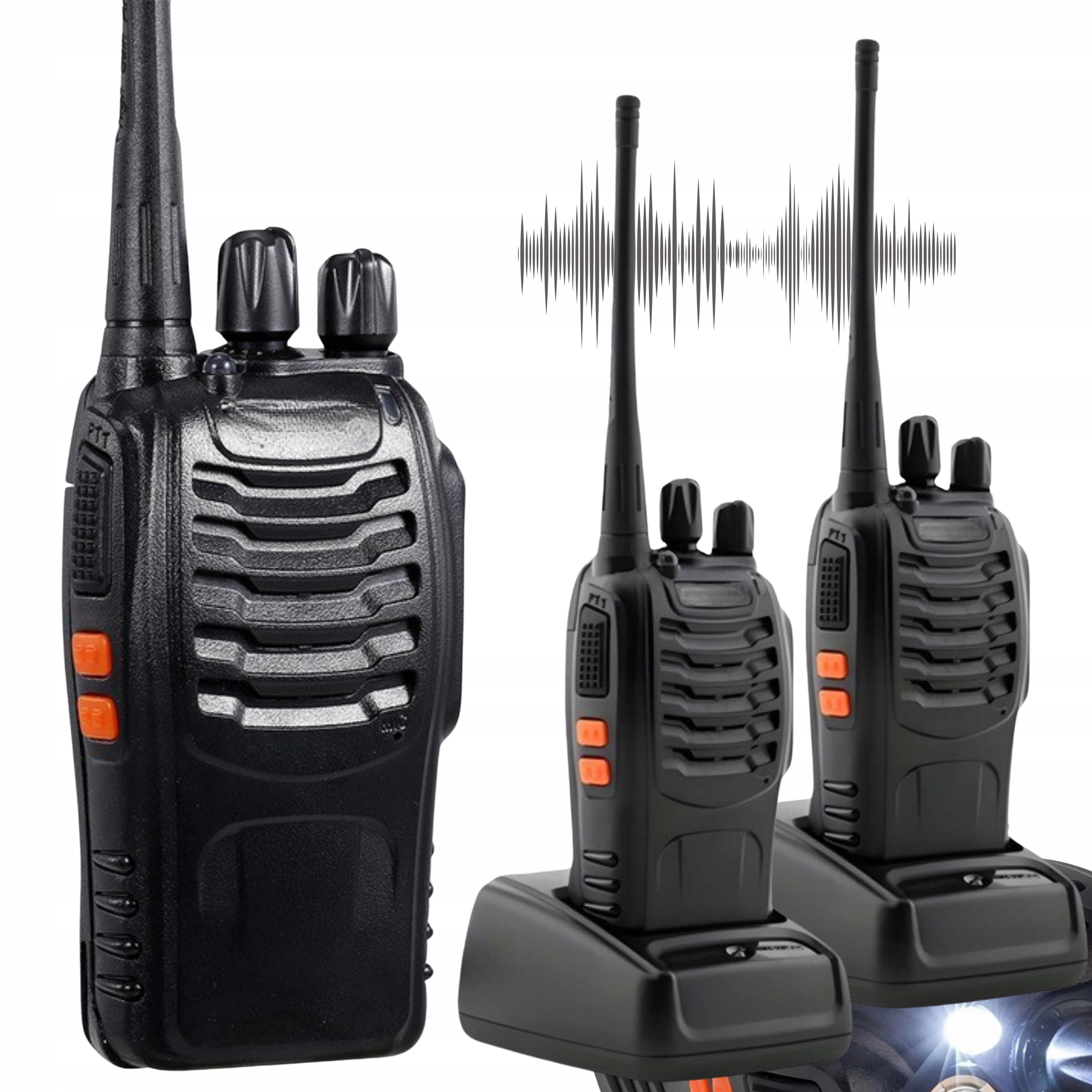 Krótkofalówka Baofeng BF-888S 2 Sztuki Kolor Czarny 16 Kanałów Latarka